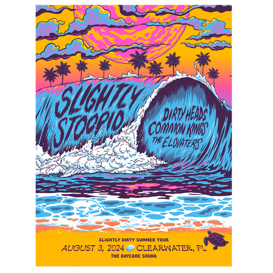 8/03/24 Clearwater, FL Show Poster by Matt Fleming