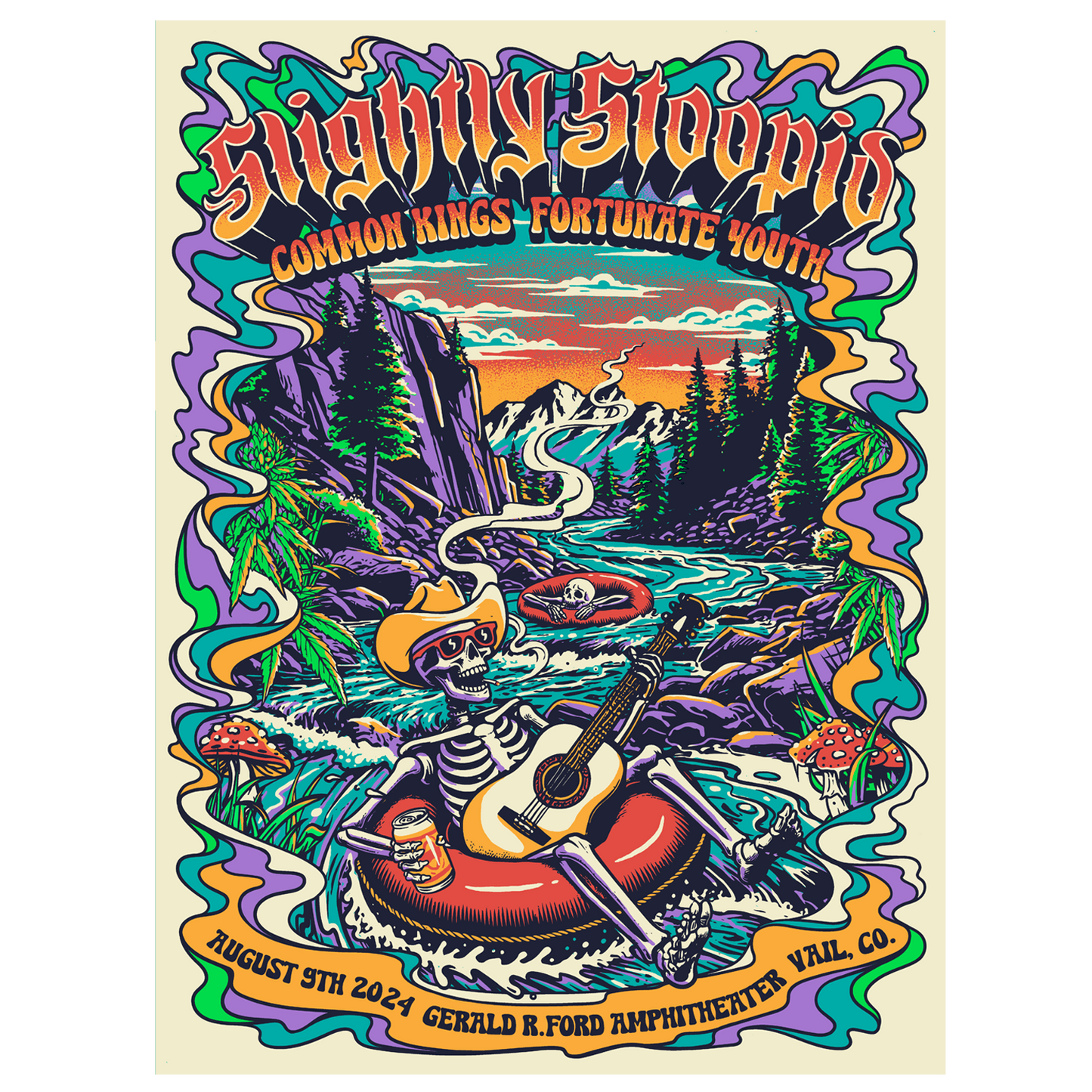8/9/2024 Vail, CO Show Poster by Bryan Zellner