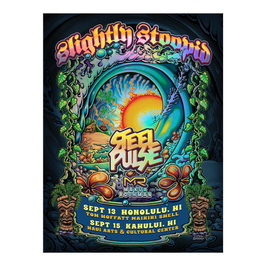 9/13/2024 and 9/15/2024 Hawaii Show Foil Poster by Drew Brophy