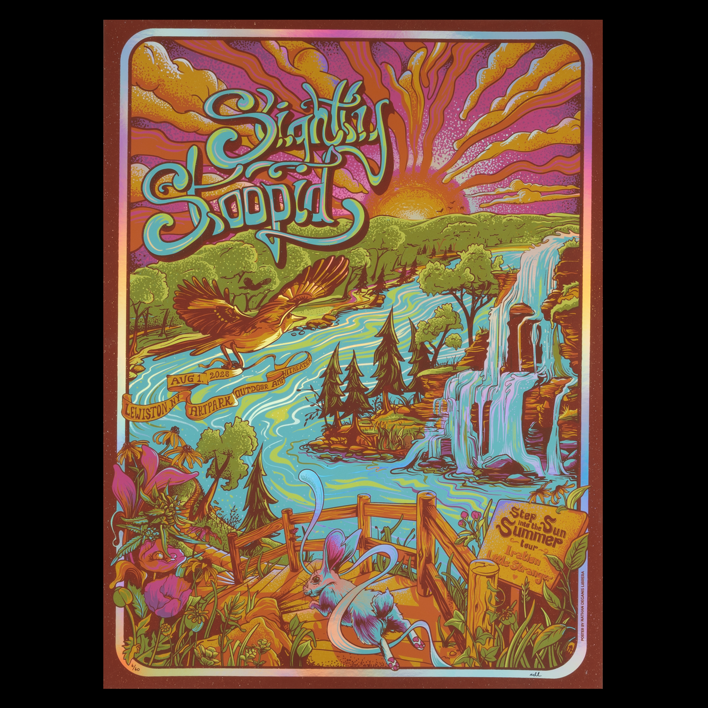 8/1/2025 Lewiston, NY Nathan Librera Foil Poster