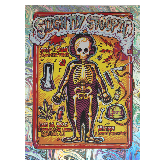 8/16/2025 Redding, CA AJ Mashtay Foil Poster