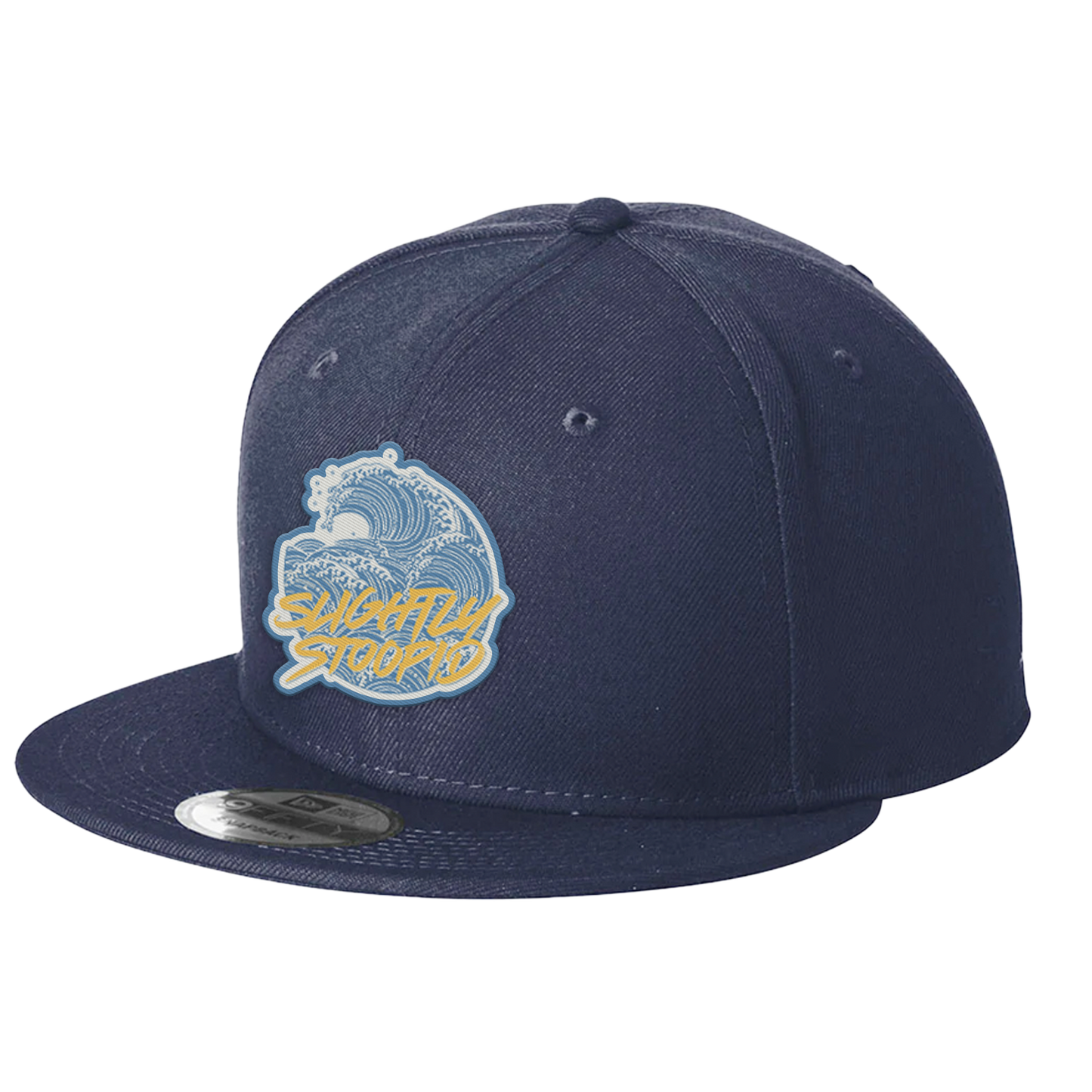Crashing Waves Navy Snapback