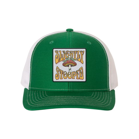 Mushroom UFO Patch Hat Kelly/White