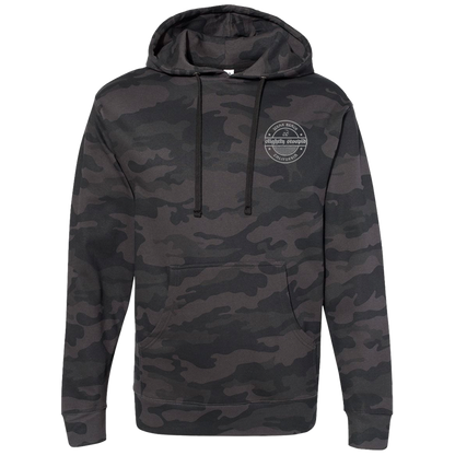 Stoopid Wax Pullover Hoodie (Black Camo)