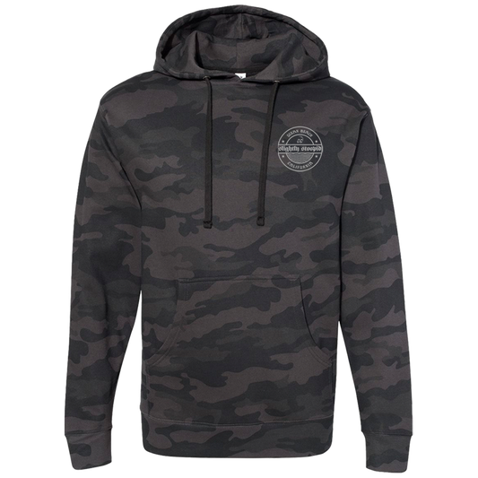 Stoopid Wax Pullover Hoodie (Black Camo)
