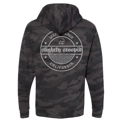 Stoopid Wax Pullover Hoodie (Black Camo)