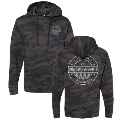 Stoopid Wax Pullover Hoodie (Black Camo)