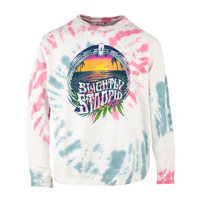 Up On A Plane Ladies Tie Dye Crewneck