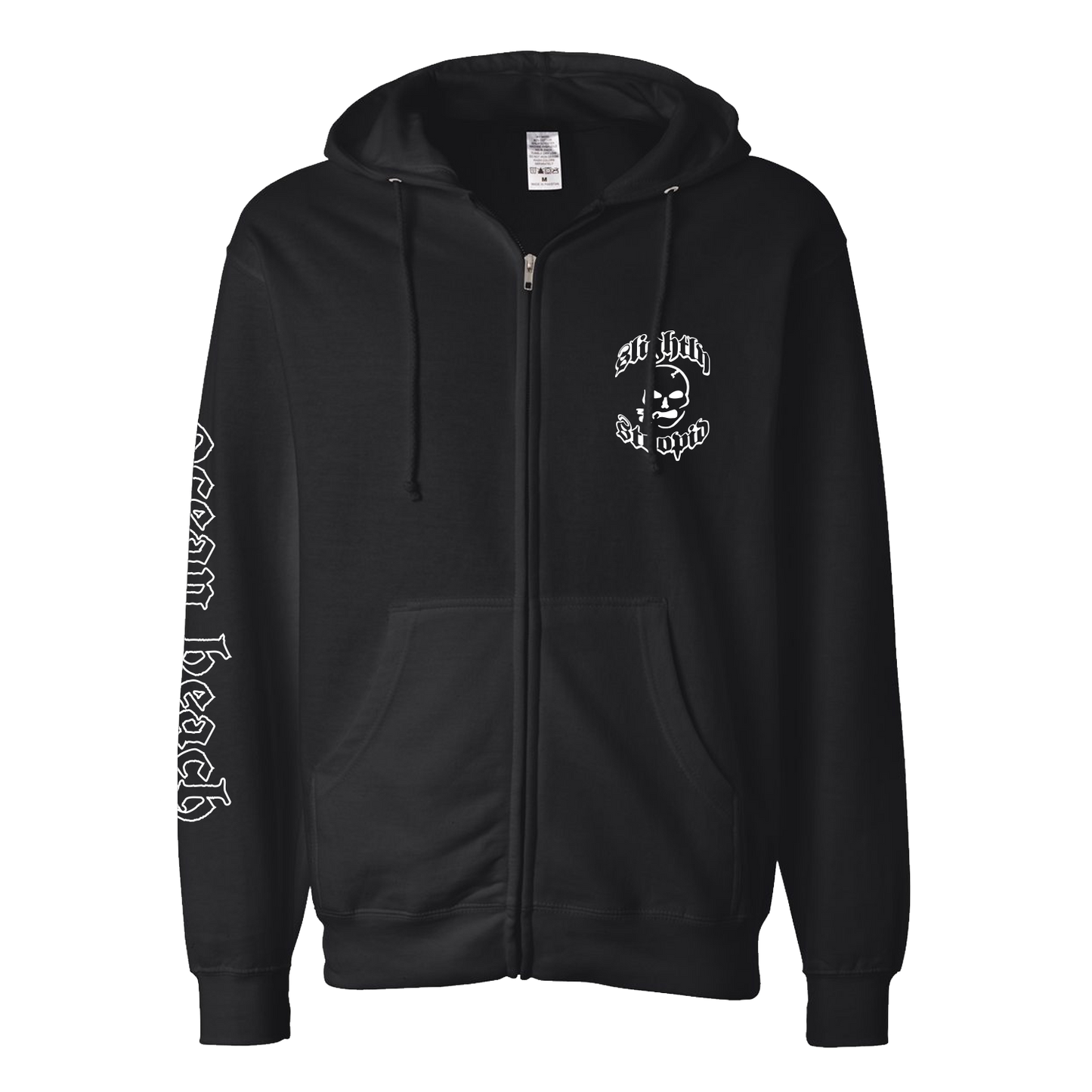 Smoking Skull OG Logo Zip Hoodie