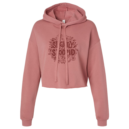 Flowers Crop Hoodie