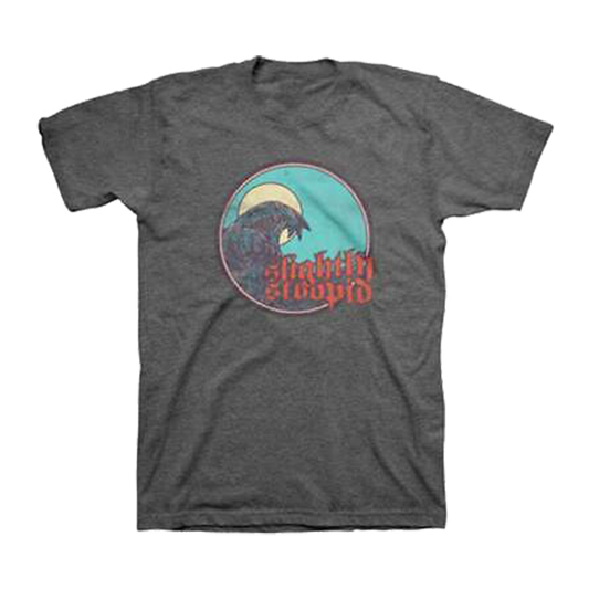 Wave Crest Unisex Heather Charcoal Tee Small