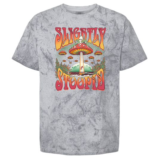 Mushroom UFO Grey Tie Dye Tee
