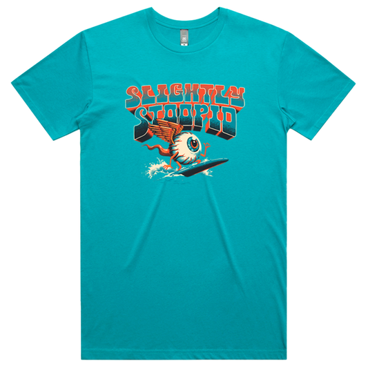 Surfing Eyeball Tee (Teal)
