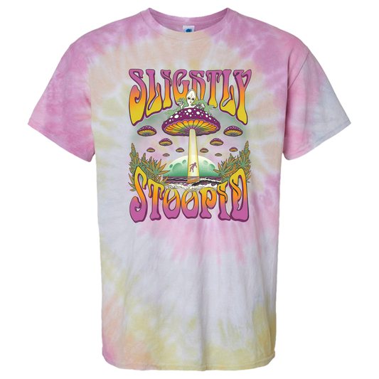 Mushroom UFO Desert Rose Tie Dye Tee