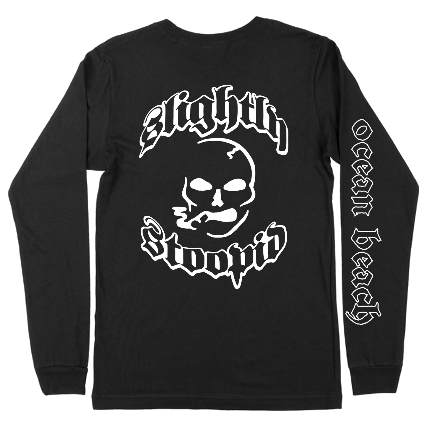 Smoking Skull Long Sleeve Tee