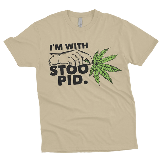 I'm With Stoopid Leaf Tee