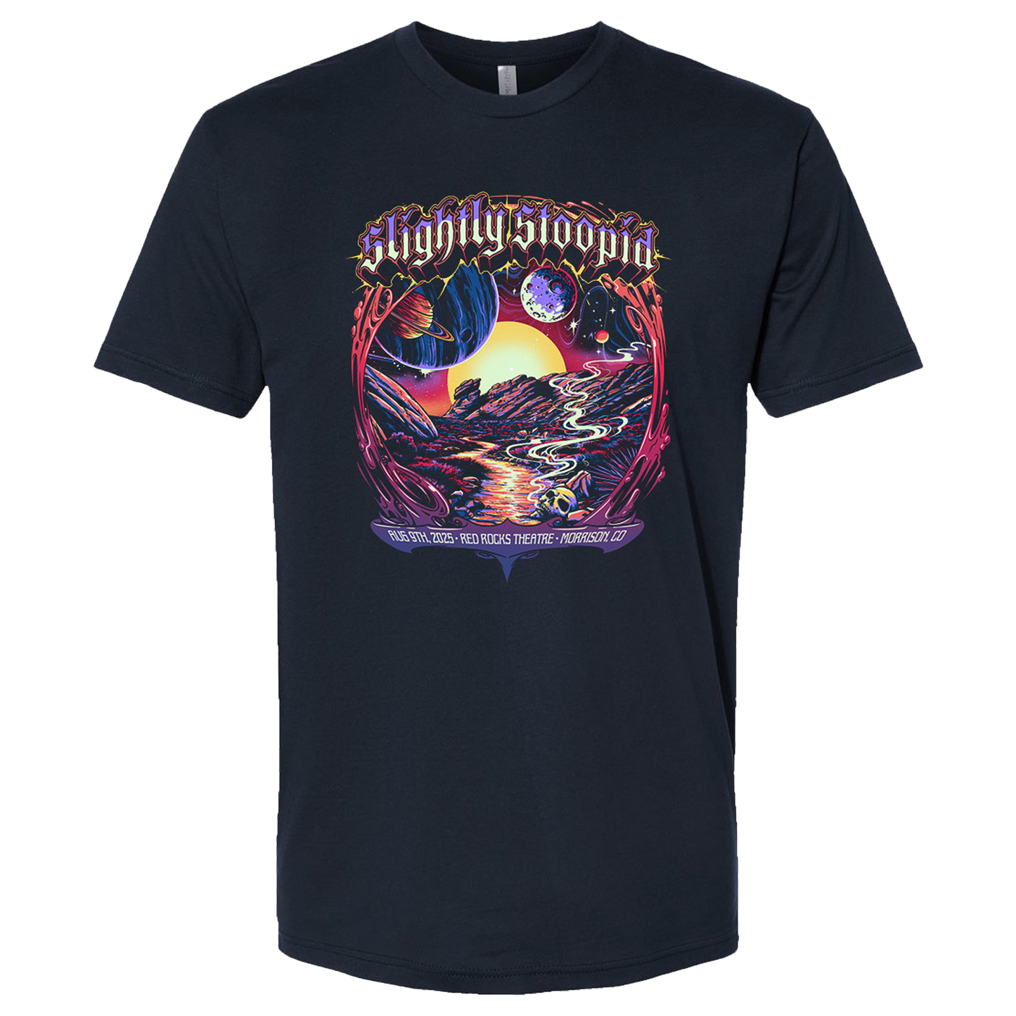 2025 Red Rocks Event Tee Navy