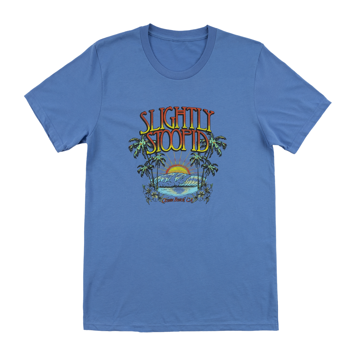 Vintage Summer Beach (Ocean Beach) - Vintage Blue