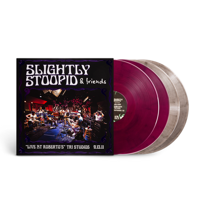 Slightly Stoopid & Friends "Live At Roberto's" TRI Studios 9.13.11 12" 140gram Vinyl in Deep Purple & Black Smoke